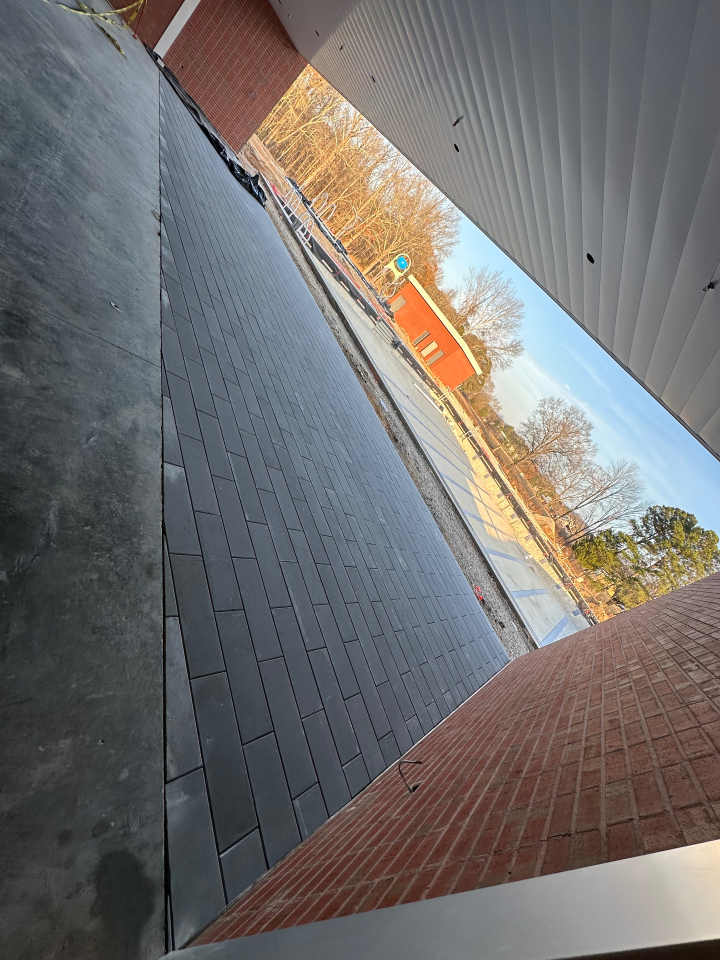 Charcoal Paver Walkway